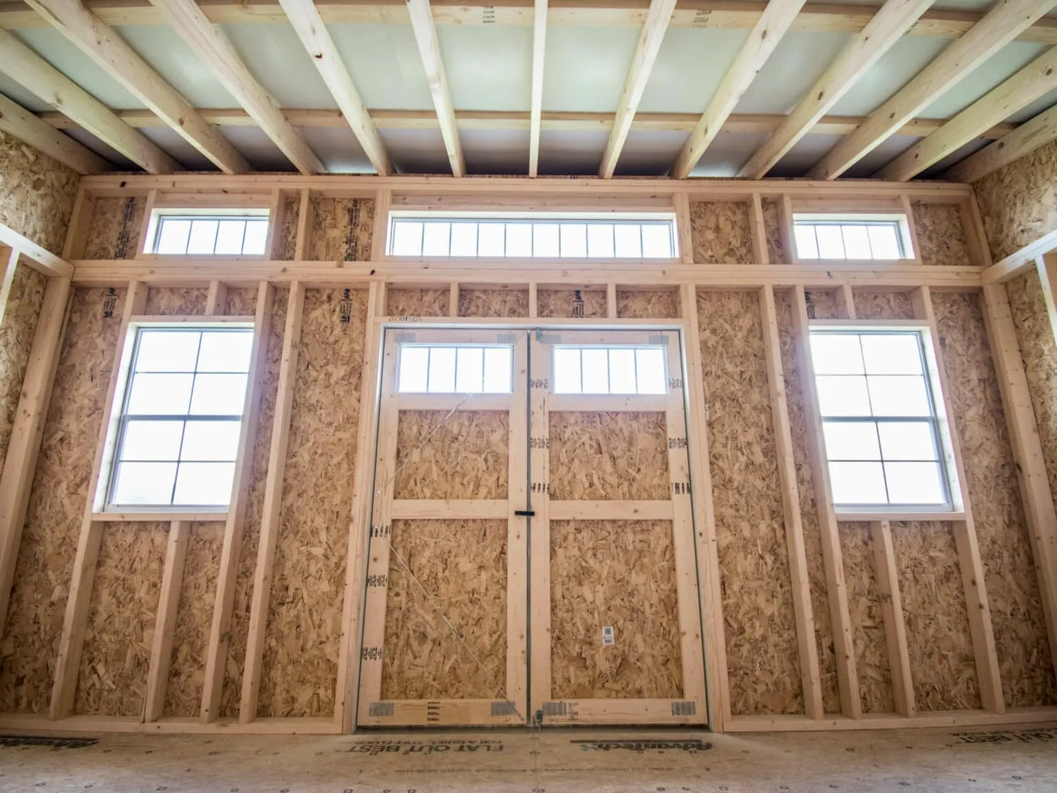 A-frame shed with ramp